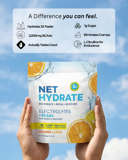 Orange Lemon Hydration Drink Mix | (Pack of 28 Sticks)