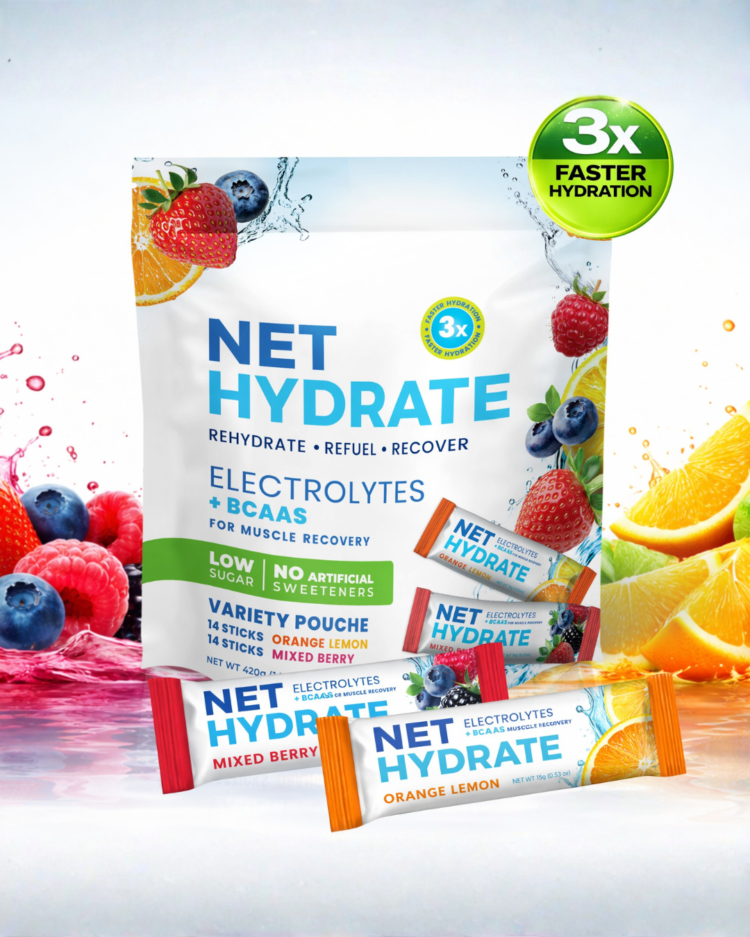 Hydration Drink Mix - Variety Pack | (Pack of 28 Sticks)