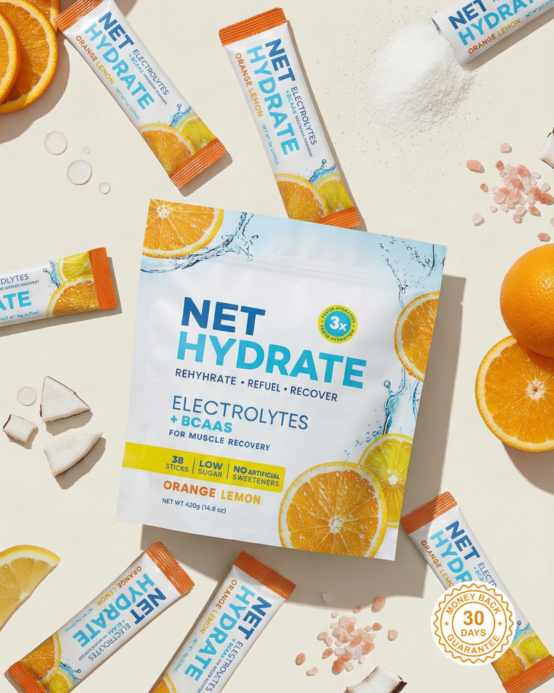 Orange Lemon Hydration Drink Mix | (Pack of 28 Sticks)